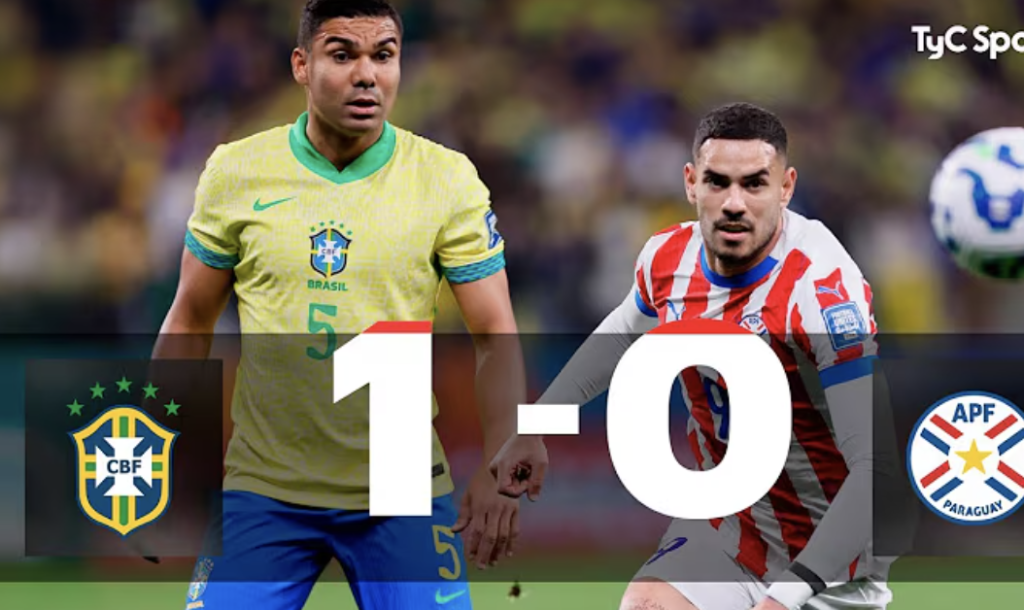 paraguay vs brazil 1-0